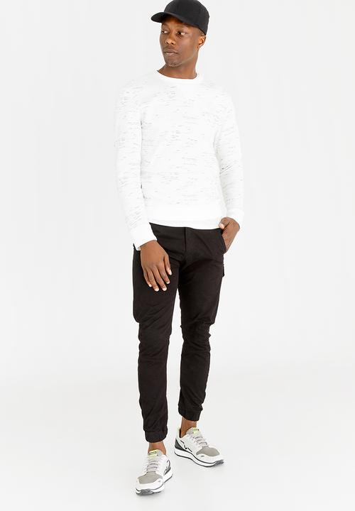 STYLE REPUBLIC - Relaxed Crew Neck Sweatshirt Cream