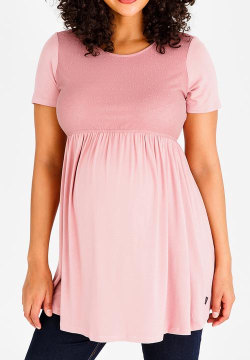 Cherry Melon - Mesh Skater Top Pale Pink