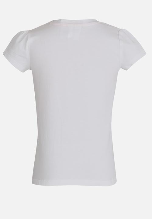 Pop Candy - Butterfly Printed Tee White
