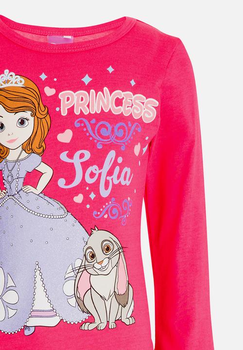Pop Candy - Princess Sofia Long Sleeve  Tee Mid Pink