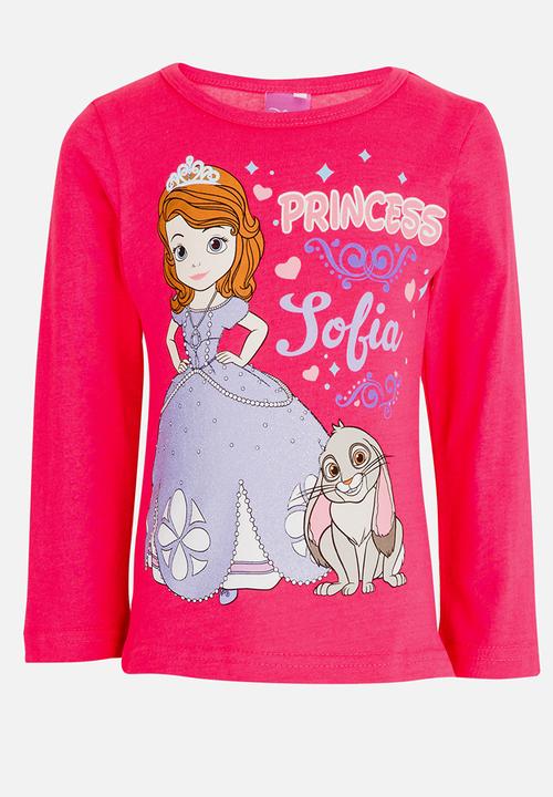 Pop Candy - Princess Sofia Long Sleeve  Tee Mid Pink