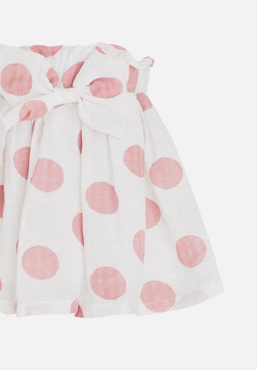 Pop Candy - Polka Dot Skirt Mid Pink