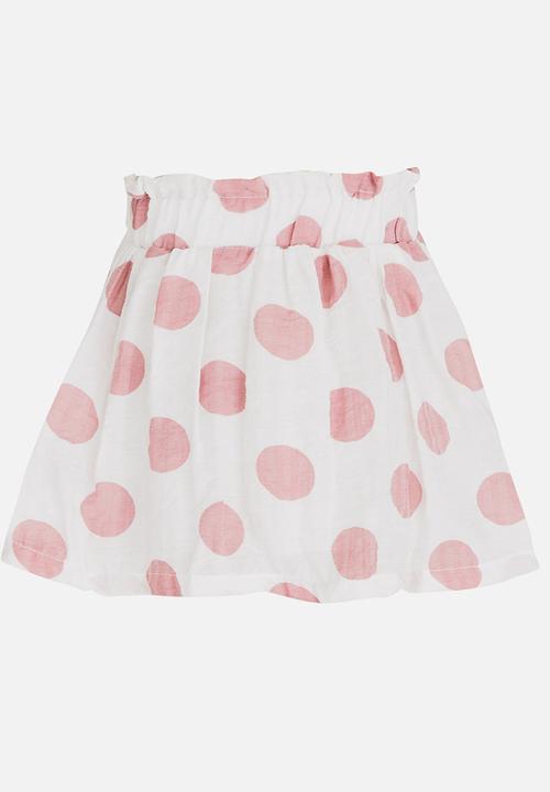 Pop Candy - Polka Dot Skirt Mid Pink