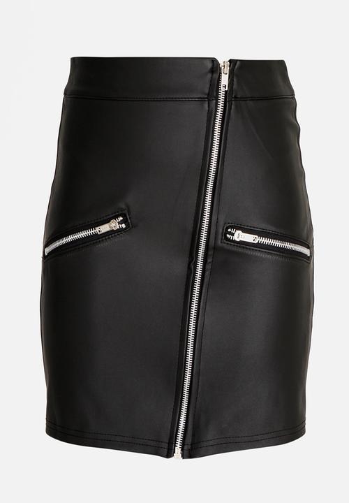 Rebel Republic - PU skirt - black 