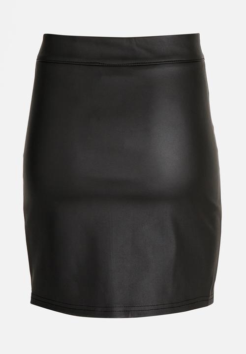 Rebel Republic - PU skirt - black 