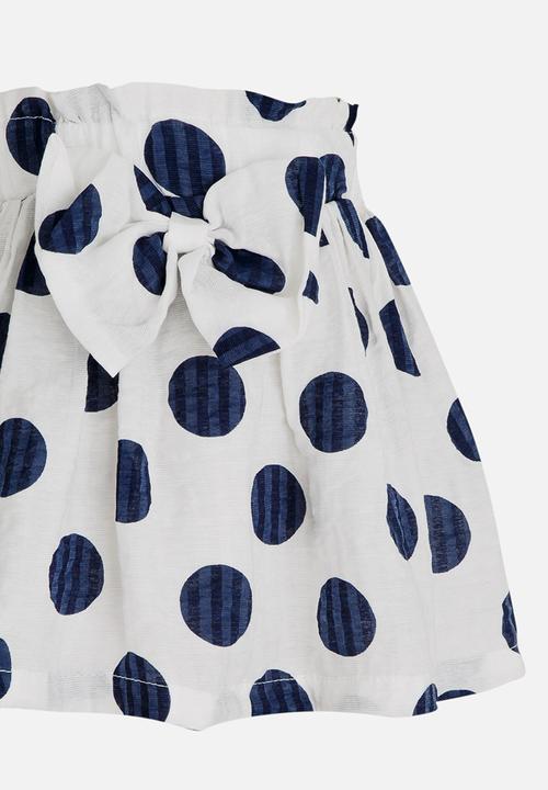 Pop Candy - Polka Dot Skirt Navy