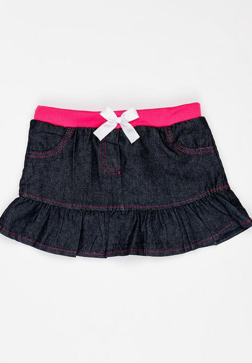 Pop Candy - Denim skirt - blue/pink