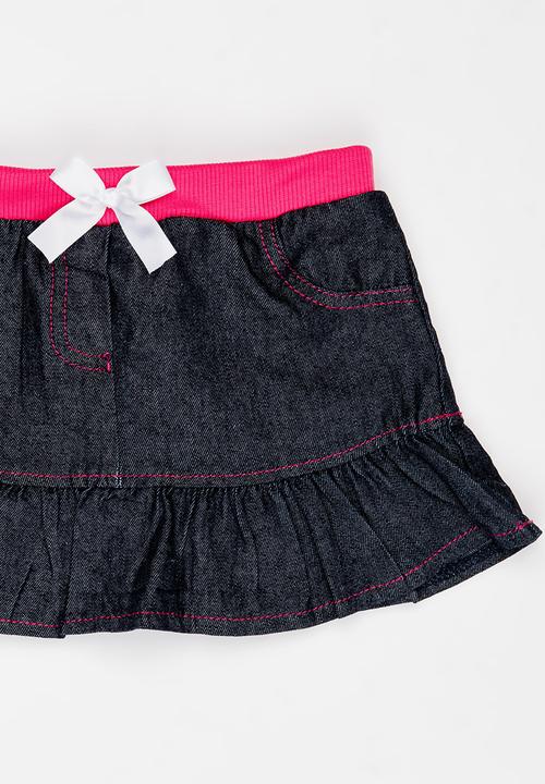 Pop Candy - Denim skirt - blue/pink