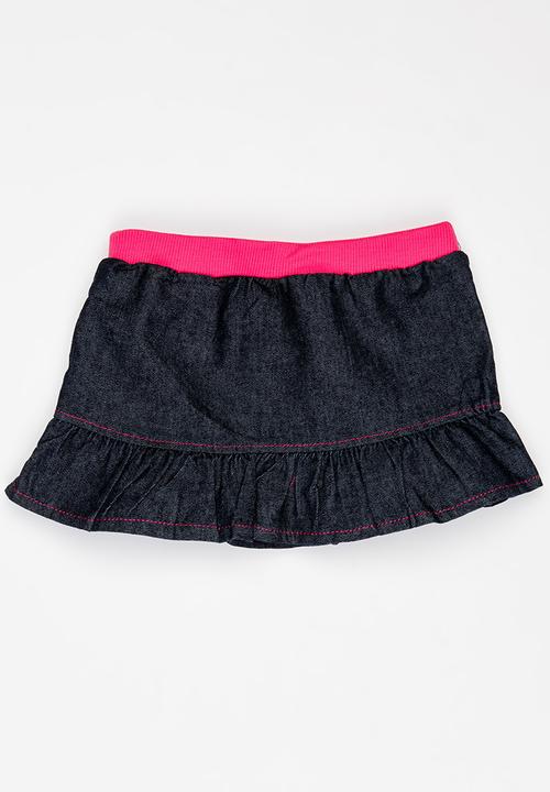 Pop Candy - Denim skirt - blue/pink