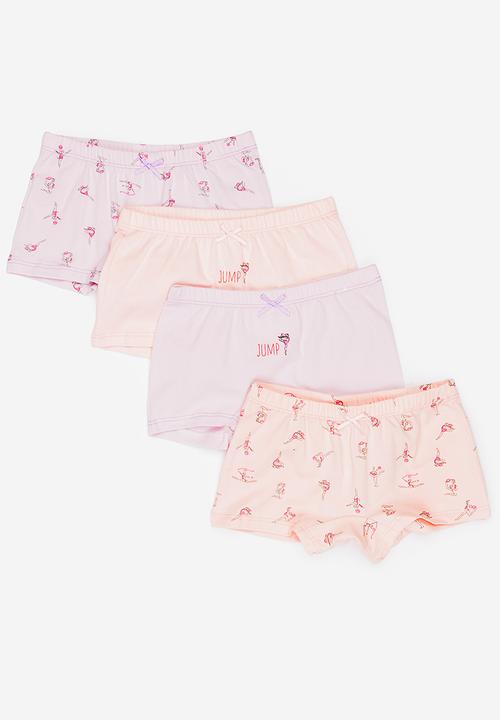 Pop Candy - 4 Pack Printed Shorts Multi-colour