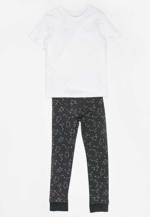 Pop Candy - Pj Set - black/white