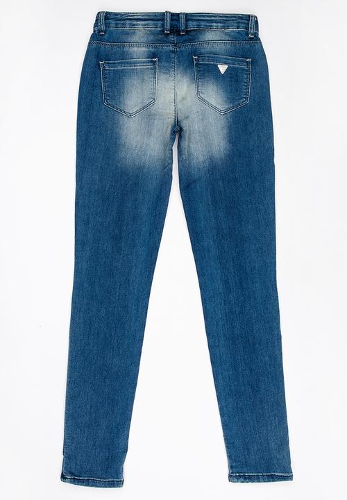 GUESS - Sequin Ripped Skinny Blue