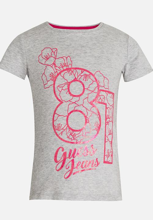 GUESS - Girls Stencil Tee Grey