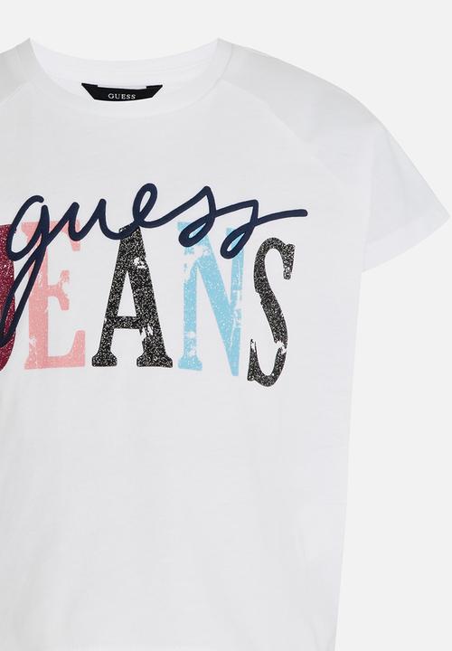 GUESS - Girls Raglan White Tee