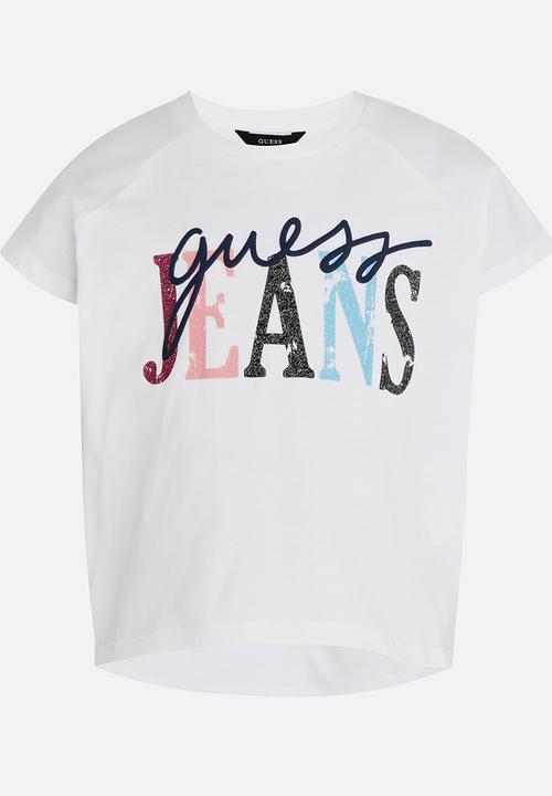 GUESS - Girls Raglan White Tee