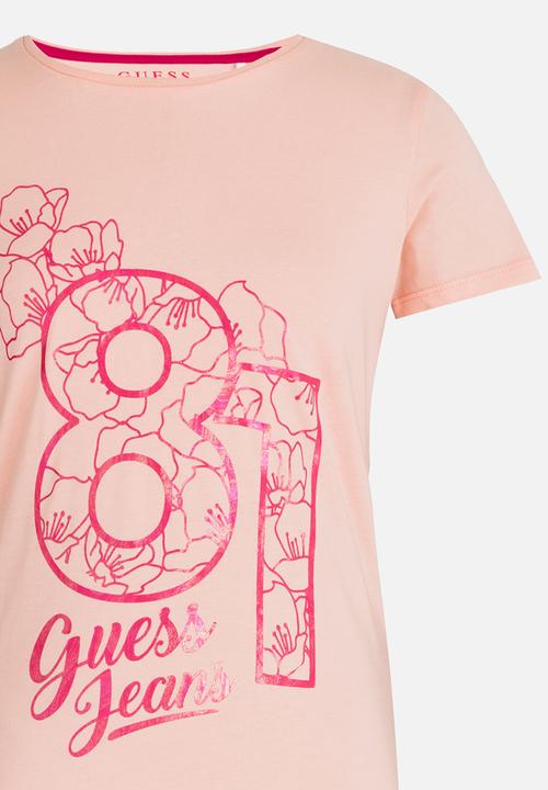 GUESS - Girls Stencil Tee Pale Pink