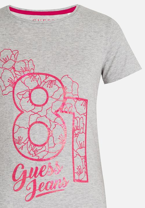 GUESS - Girls Stencil Tee Grey