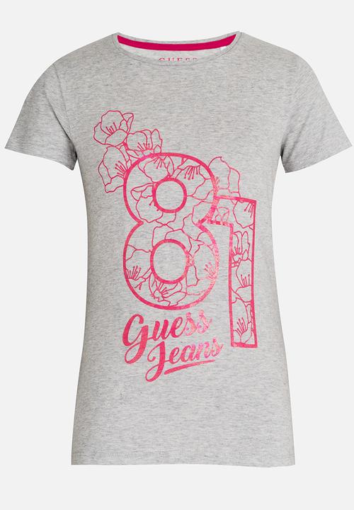 GUESS - Girls Stencil Tee Grey