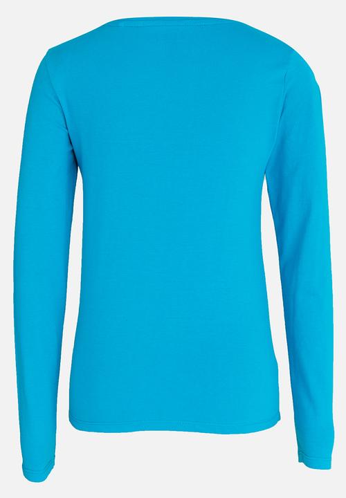 GUESS - Girls Tri Flower Tee Aqua