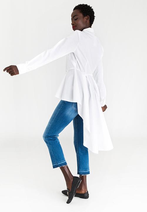 STYLE REPUBLIC - Peplum Shirt White
