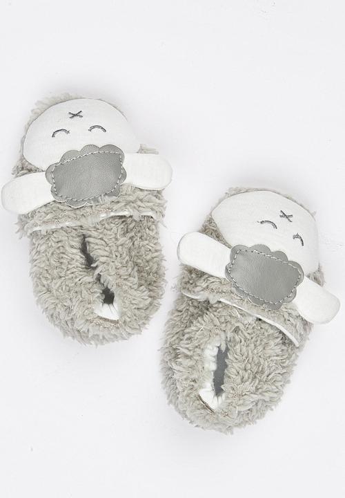 Pop Candy - Sheep Slippers Pale Grey
