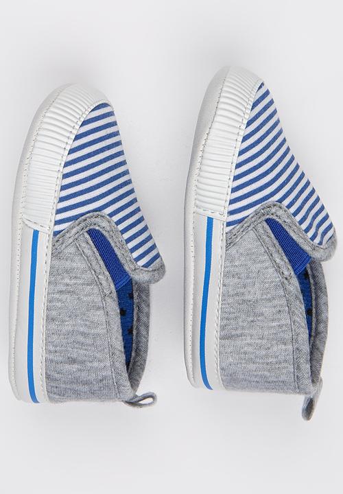 Pop Candy - Nautical Stripe Loafers Blue