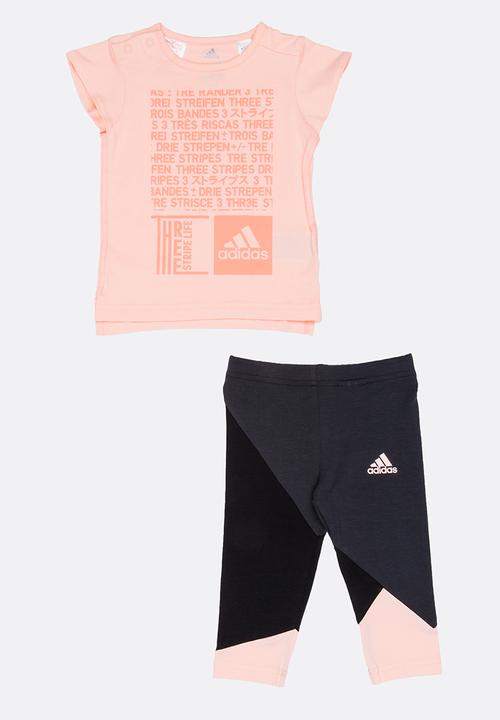 adidas Performance - Mini Me Tight Set Pale Pink