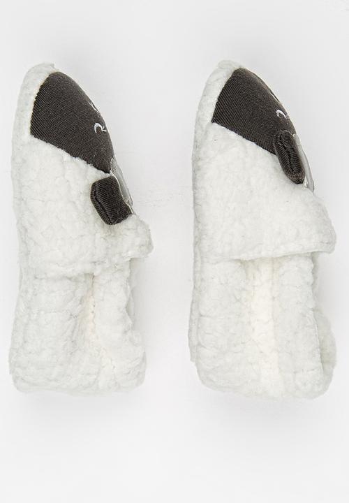 Pop Candy - Sheep Slippers Black and White