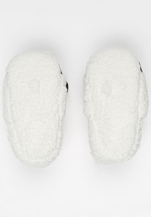 Pop Candy - Sheep Slippers Black and White