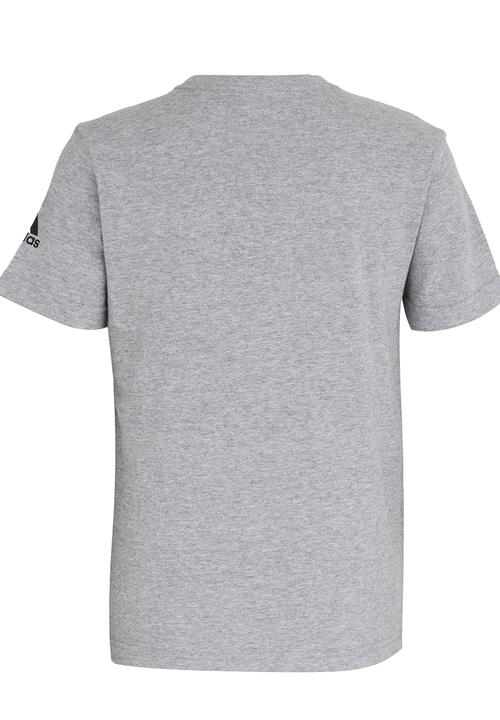 adidas Performance - Boys Overband Tee Mid Grey