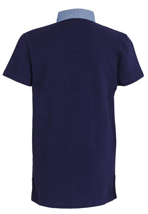 GUESS - S/S Chambray Contrast Polo Blue