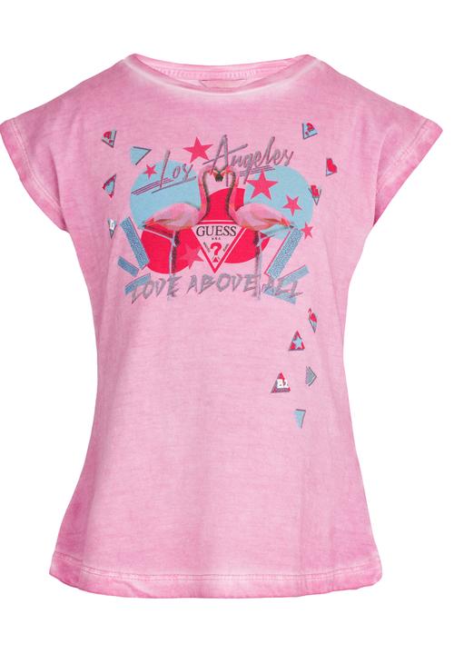 GUESS - S/S  LA Flamingo Tee Pale Purple