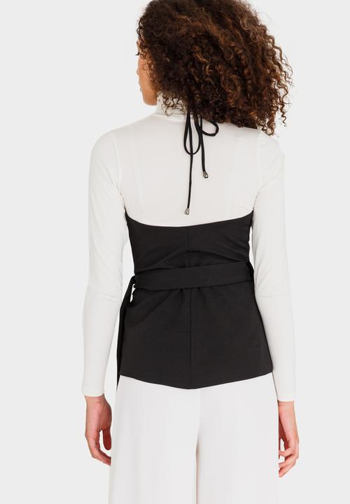 Droomer - Side Wrap Top Black