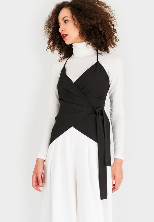Droomer - Side Wrap Top Black