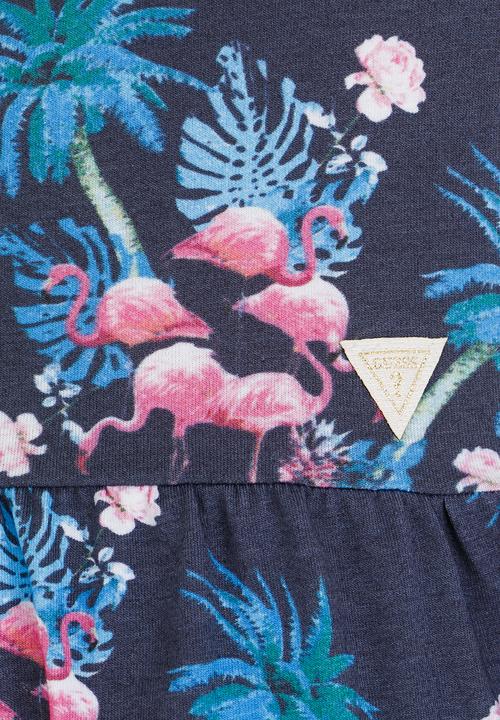 GUESS - Flamingo Printed  Dress Multi-colour