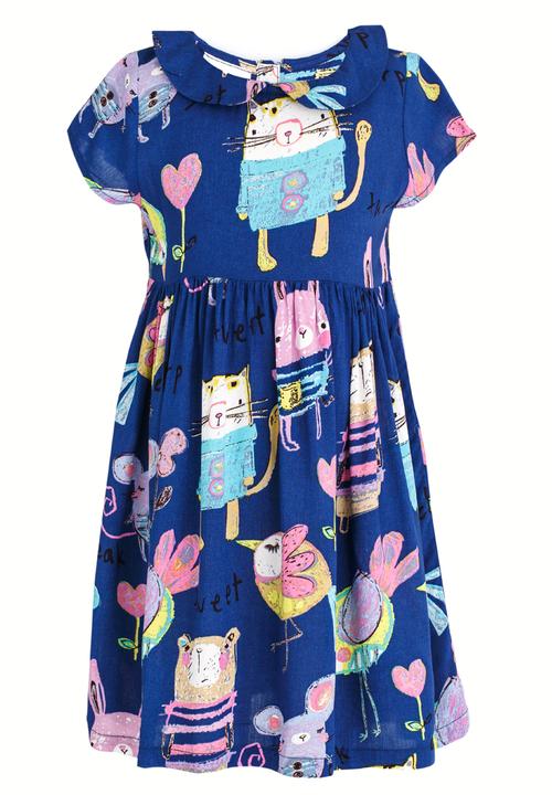 Pop Candy - Printed Dress Multi-colour