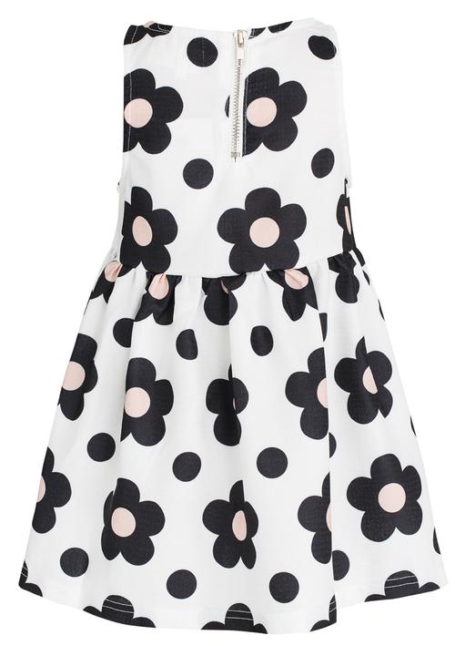 Pop Candy - Flower Print  Dress Black and White