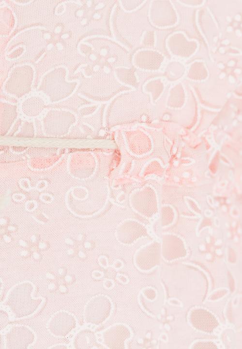 Pop Candy - Burnout Parka Jacket Pale Pink