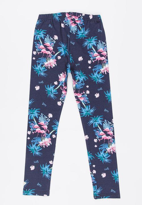GUESS - Flamingo Printed  Leggings Multi-colour