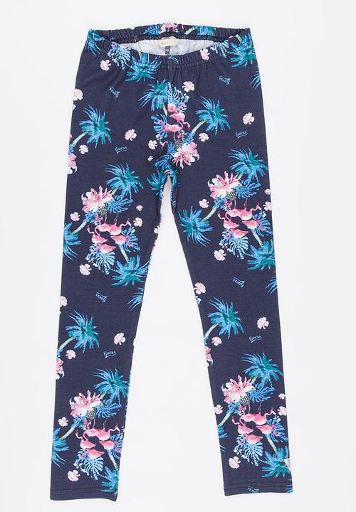 GUESS - Flamingo Printed  Leggings Multi-colour