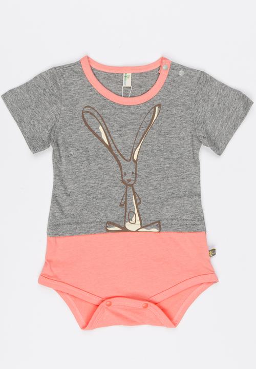 Peninsula Baby - Bunny Bodysuit Tee Pale Pink