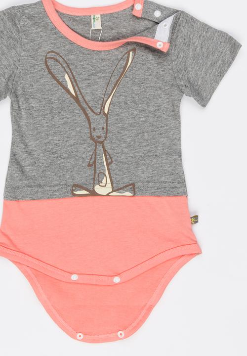 Peninsula Baby - Bunny Bodysuit Tee Pale Pink
