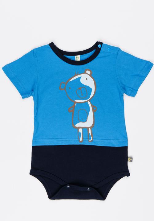 Peninsula Baby - Teddy Bodysuit Tee Blue