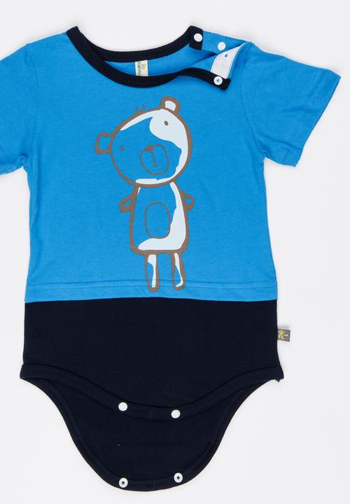 Peninsula Baby - Teddy Bodysuit Tee Blue