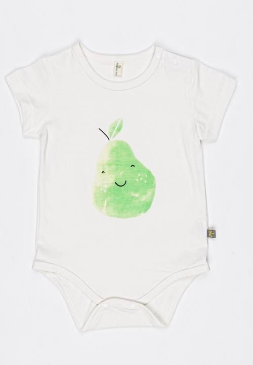 Peninsula Baby - Pear Printed Bodysuit Cream