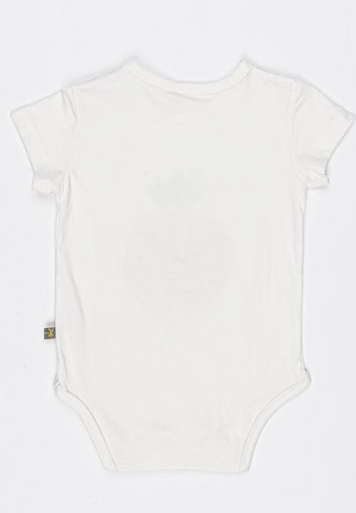 Peninsula Baby - Strawberry Printed Bodysuit White