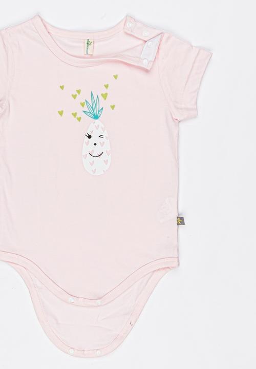 Peninsula Baby - Pineapple Printed Bodysuit Pale Pink