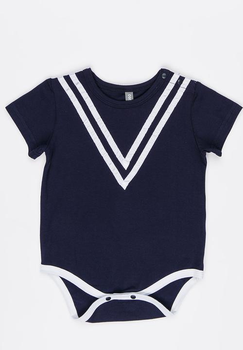 Peninsula Baby - Nautical Bodysuit Navy