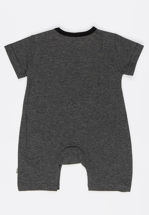 Peninsula Baby - Moon Printed Romper Dark Grey