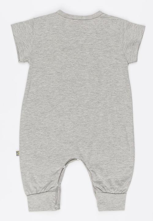 Peninsula Baby - Sun Printed S/S Sleepsuit Grey Melange